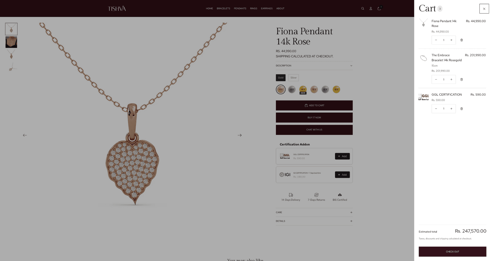 TISHVA collection experience